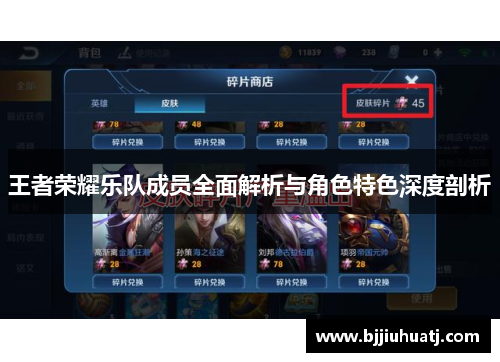 王者荣耀乐队成员全面解析与角色特色深度剖析